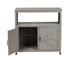 Wooden Patio Bar Table Set with Storage, Buffet Cabinet Sideboard for Outdoor and Indoor W2640P262542