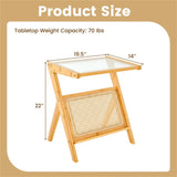 Modern Bamboo Edge Table 43813901