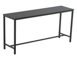 Industrial Style Porch Table Single Layer Black Oak Triamine Board 105 * 30 * 20900681