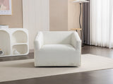 Nice Modern Upholstered Barrel Armchair, 360&deg Swivel T2574P205966