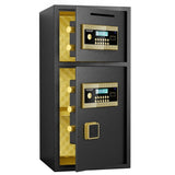 Large Double-door Coin-operated Safe,Digital Security Safe with Fireproof and Waterproof Bag,6.0 W1779P283321
