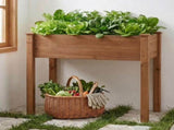 Bed - Cedar Planter with Non-Woven Liner, Bottom Drainage, 30-Inch Height, 34 x 18 x 30 in Sizes for 78774932