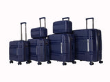 6-piece luggage set, expandable hard shell luggage set with rotating wheels, suitable for carry on T3292P328874
