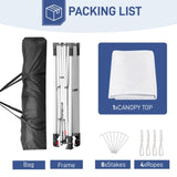 10X10ft Outdoor canopy pop-up gazebowhite 40020135