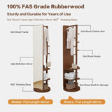 Full-body mirror, solid wood rubber wood glass, 19.6*68.8in Large mirror W2987P225479