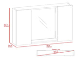 Black Wengue 1-Drawer Medicine Cabinet B06280132