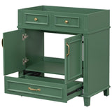 30'' Bathroom Vanity without Top,Solid Wood Frame Bathroom Storage Cabinet with Soft Closing N710P170784F