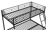 ZNTS Metal Twin over Full Bunk Bed/ Heavy-duty Sturdy Metal/ Noise Reduced/ Safety Guardrail/ CPC W42752468