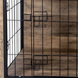 Dog Crate Furniture , Wooden Dog Crate with Double Doors, Dog Furniture, Indoor Dog Kennel, W331P225793