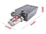 20 Quart Single Acting Hydraulic Power Unit 12V DC 3200 PSI Hydraulic Pump for Dump Trailer, Car 77482573