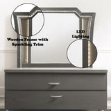 Kaitlyn Metallic Gray Finish Mirror W/Led B2726P261866