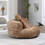 COOLMORE Lazy Sofa Durable Comfort Lounger High Back Bean Bag Chair Couch With Three Pillows for W395P252063