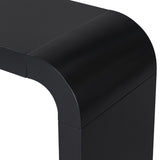 U_STYLE Minimalist Acacia Vneer Entryway Table with Two Legs,Stylish and Elegant Design,Suitable for N711P213374B