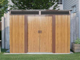 6ft x 5ft Outdoor Metal Storage Shed with Window and Transparent plate for Garden, Lawn 92827760