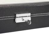 24 Compartments Top-level Opening Style Leather Watch Collection Box Black 45482126