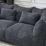 Soft beanbag chair with high resilience foam core for two people. The comfortable square recliner W1996P252276