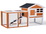 Wooden Rabbit Hutch Outdoor Chicken Coop Indoor Bunny Cage with Run, Guinea Pig House Pet House with 89109545