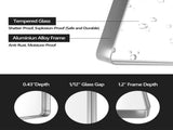 40x36 Inch Brushed Nickel Aluminium Frame Bathroom Mirror T3757P347051