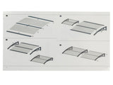 HT-200 x 100 Household Application Door & Window Rain Cover Eaves Black Holder 96275528