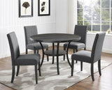 ZNTS Biony Fabric Dining Chairs with Nailhead Trim, Set of 2, Gray T2574P164548