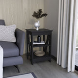 Taylor End Table, Side Table, Nightstand, 3-Tier Storage Shelf, Sofa Table for Small Space B070P188839