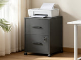 2 Drawer Metal File Cabinet with Lockable,Vertical Under Desk Steel Filing Cabinet with Adjustable 70455011