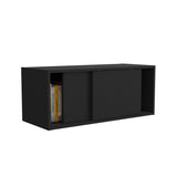 ZNTS Note 32"W x 13" H Wall Cabinet with Sliding Doors , Wall Shelf, Storage Cabinet, Bedroom, Office, B200P239114