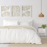 Framed Abstract Coastal Rice Paper 3-piece Shadowbox Wall Decor Set B03598811