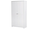 Double Door Five-tier Storage Cabinet White 84785421