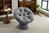 Oversized Swivel Accent Chair, 360 Swivel Barrel Chair, Papasan Chair for Living Room Bedroom W1752P172292