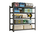 Garage Five Story Shelf, Capable Of Accommodating 2500 LBS, Adjustable Metal Shelf, Black, Requires 50733634