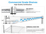 5 Tier Shelf Wire Shelving Unit, NSF Heavy Duty Wire Shelf Metal Large Storage Shelves Height 31867448
