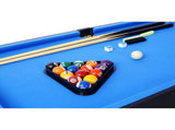 5-in-1 Multi-Game Table - Billiards, Push Hockey, Foosball, Ping Pong, and Basketball black/blue W465P164154