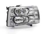 Pair Chrome Headlights Clear Lens For 2007-2013 Chevy Silverado 1500 2500 3500 94989568