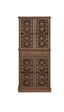 4 Door Cabinet with 1 Drawer, with 4 Adjustable Inner Shelves, Storage Cabinet W688P179032