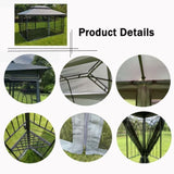 ZNTS 13x10 Outdoor Patio Gazebo Canopy Tent With Ventilated Double Roof And Mosquito Net 43495732