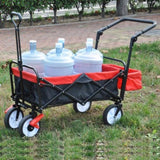 ZNTS folding wagon Collapsible Outdoor Utility Wagon, Heavy Duty Folding Garden Portable Hand Cart, Drink W22778822