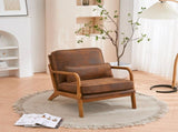 Oak Armrest Oak Upholstered Single Lounge Chair Indoor Lounge Chair 84900936