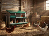 Chicken Nesting Box, 6 Compartment Nesting Box for Laying Eggs, Wall Mount Chicken Brooder Box with 18526224