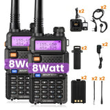 BAOFENG Portable Walkie Talkie UV-5R, Handheld Ham Radio Long Range 8W High Power, Rechargeable 69038925