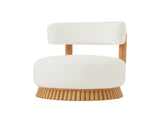 Modern 27.5" W Farmhouse Armless Chair, Wooden Base Featuring Thatched Roof Rod Design, Cozy 11392088