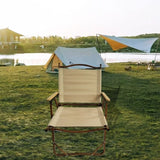 Comfy Foldable Portable Chair with Armrests Aluminium Frame, Travel Kermit Chair Easy to Fold W495107781