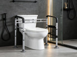 Foldable Toilet Safety Rail, 300 lbs Capacity, Non-Slip Handles, Reinforced Aluminum Alloy, Portable 95268987