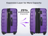Hardshell Luggage Sets 4 pcs Bag Spinner Suitcase with TSA Lock Lightweight-16"20"24"28" PP310249AAI