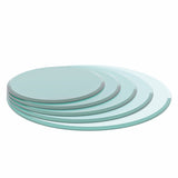 32" Inch Round Tempered Glass Table Top Clear Glass 1/2" Inch Thick Beveled Polished Edge W241P248444
