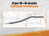 0-6" Lift Front Adjustable Track Bar Panhard for Jeep Wrangler JK 2007-2018 97250024 06323331