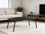 Folding Coffee Table No Assembly Required, 39.4" x 19.7" x 18.3", Melamine 66749266
