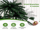 3-Piece Pre-Lit Palm Tree Set - 4/5/6ft Heights, 930 Warm White LEDs, Green PVCMetal 88432254