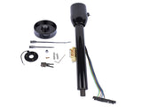 28" Black Tilt Street Rod Floor Shift Steering Column w/ Wheel Adapter & Key 55397121
