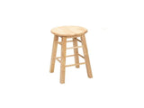 2-Pack 24" Backless Wood Counter Stools, Natural Finish 25436932